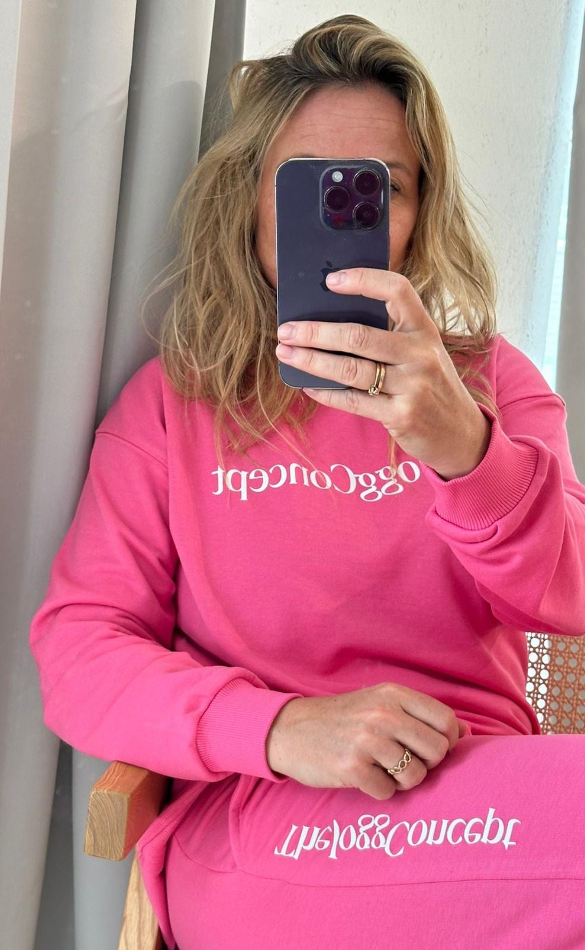 The Jogg Concept Sweatshirt Safine Azalea Pink