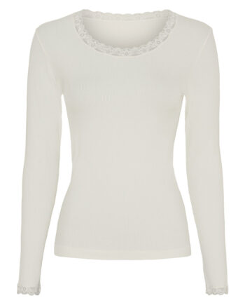 Tim   Simonsen Bluse Frida Rib Ivory