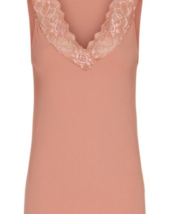 Tim   Simonsen Top Belen  -lace Peach  Vendbar