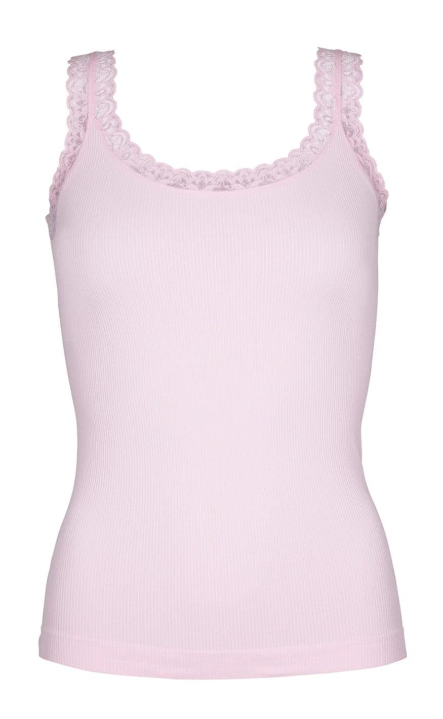 Tim   Simonsen Top Frida Rib Rosa