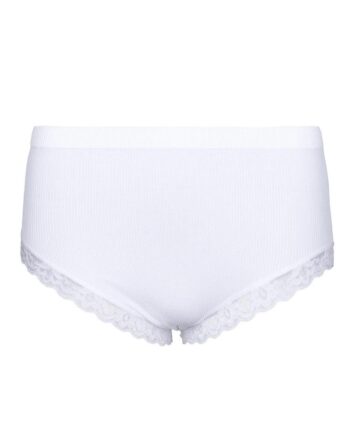 Tim   Simonsen Trusser Feline Rib Midi Bianco