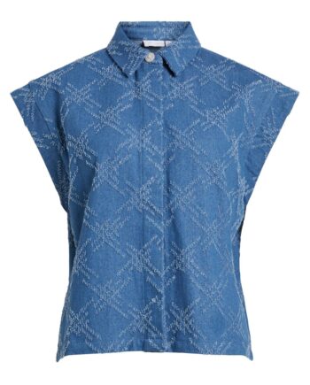 Vila Blazer Vest Goliat Medium Blue Denim