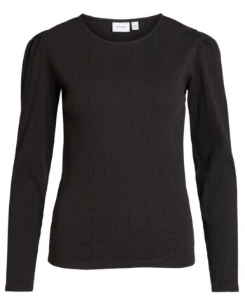 Vila Bluse Balu Puff Black