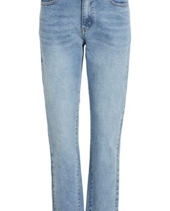Vila Bukser Stray Straight Jeans Light Blue Denim