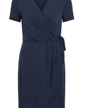 Vila Kjole Nayeli Knee Wrap Navy