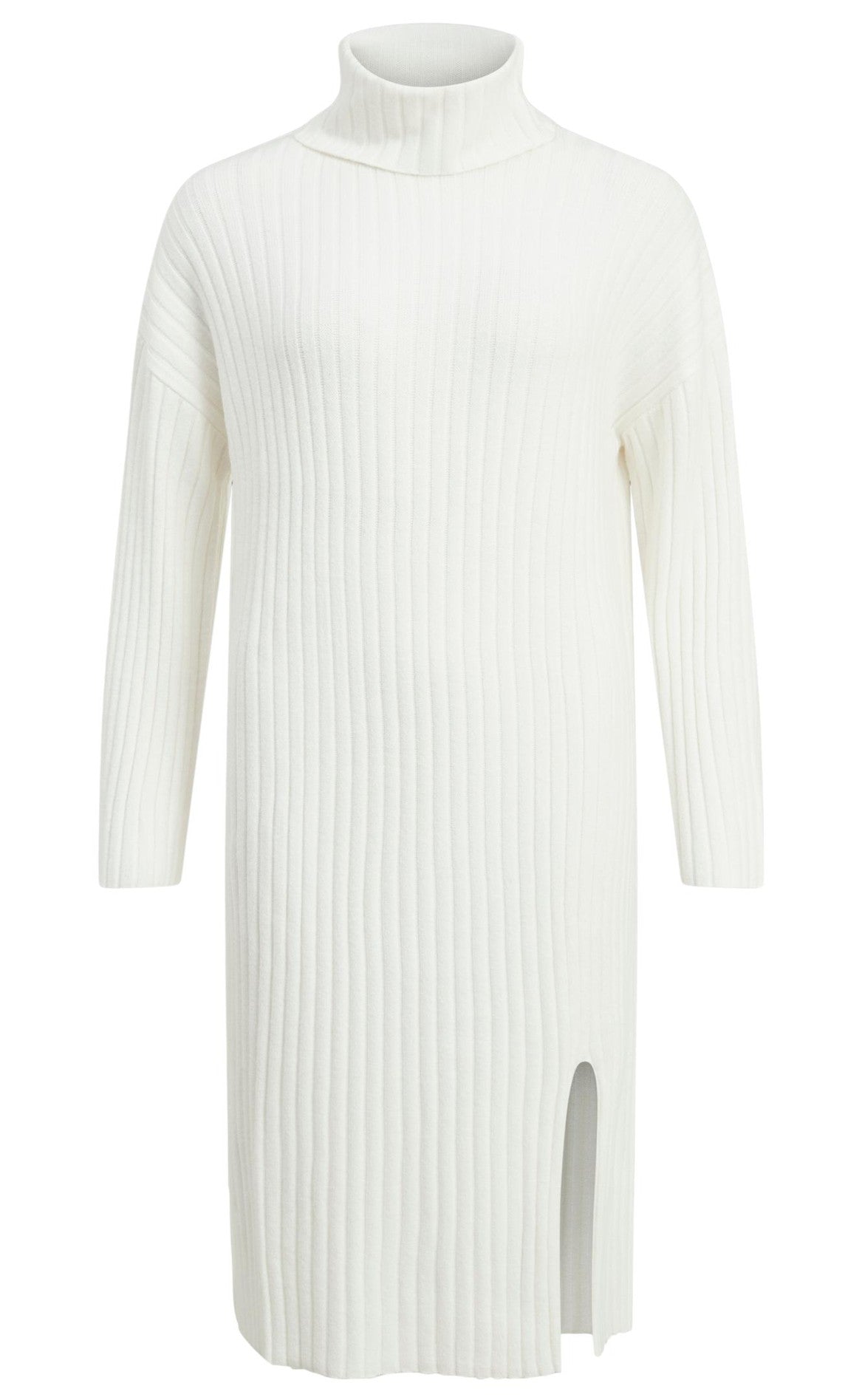 Vila Kjole Rollneck Ril White Alys