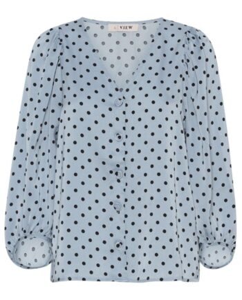 -view Bluse Anja Light Blue