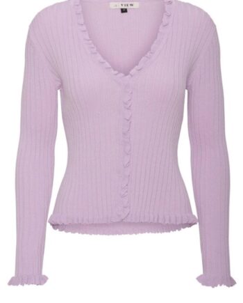 -view Cardigan Fabian Purple