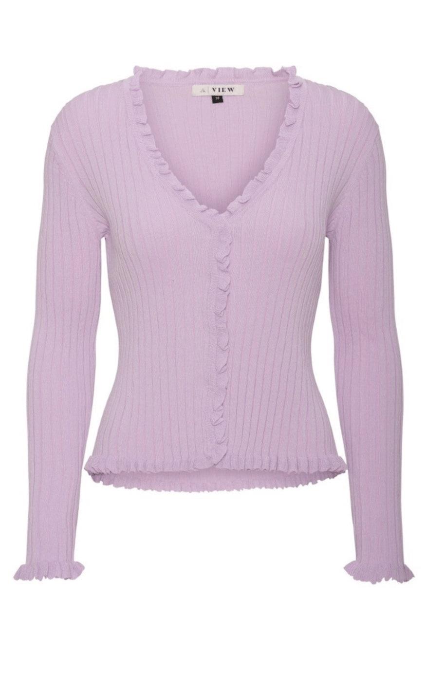 -view Cardigan Fabian Purple