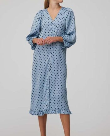 -view Kjole Anja Light Blue