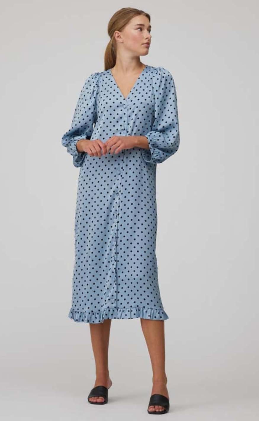 -view Kjole Anja Light Blue