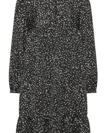 -view Kjole Jill Black With White Dots