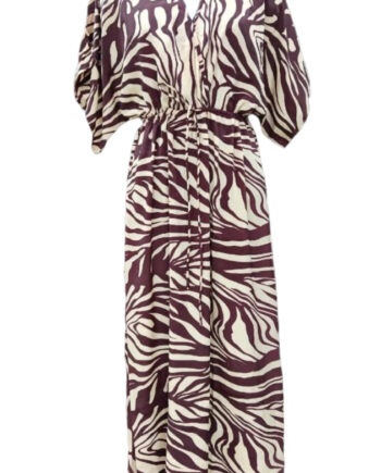 Aktiver Ikke  Black Colour Kjole Luna Berry Zebra  Aktiver Ikke