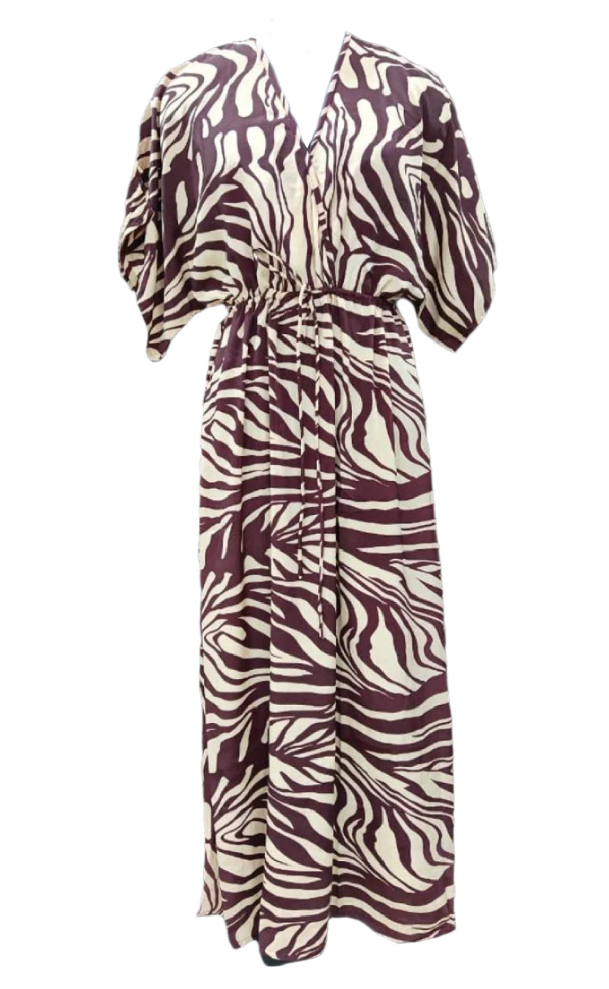 Aktiver Ikke Black Colour Kjole Luna Berry Zebra Aktiver Ikke