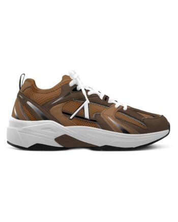 Arkk Copenhagen Sneakers Oserra Mesh Tobacco Brown Dark Earth Black
