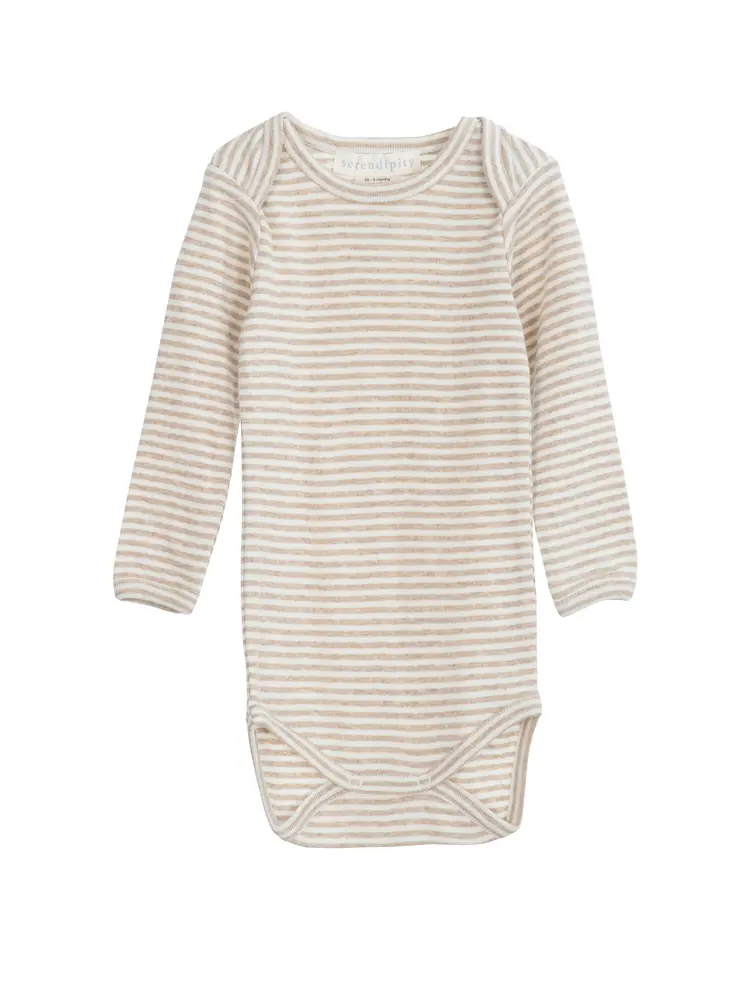 Baby Stribet Body Oatstripe 80