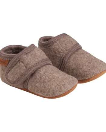 Baby Wool Slippers Walnut 21-22