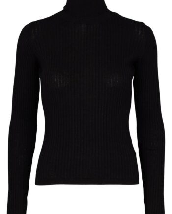 Basic Apparel Bluse Alisia  -neck Black