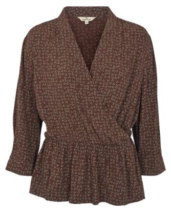 Basic Apparel Bluse Laurel Pixel Print Carafe