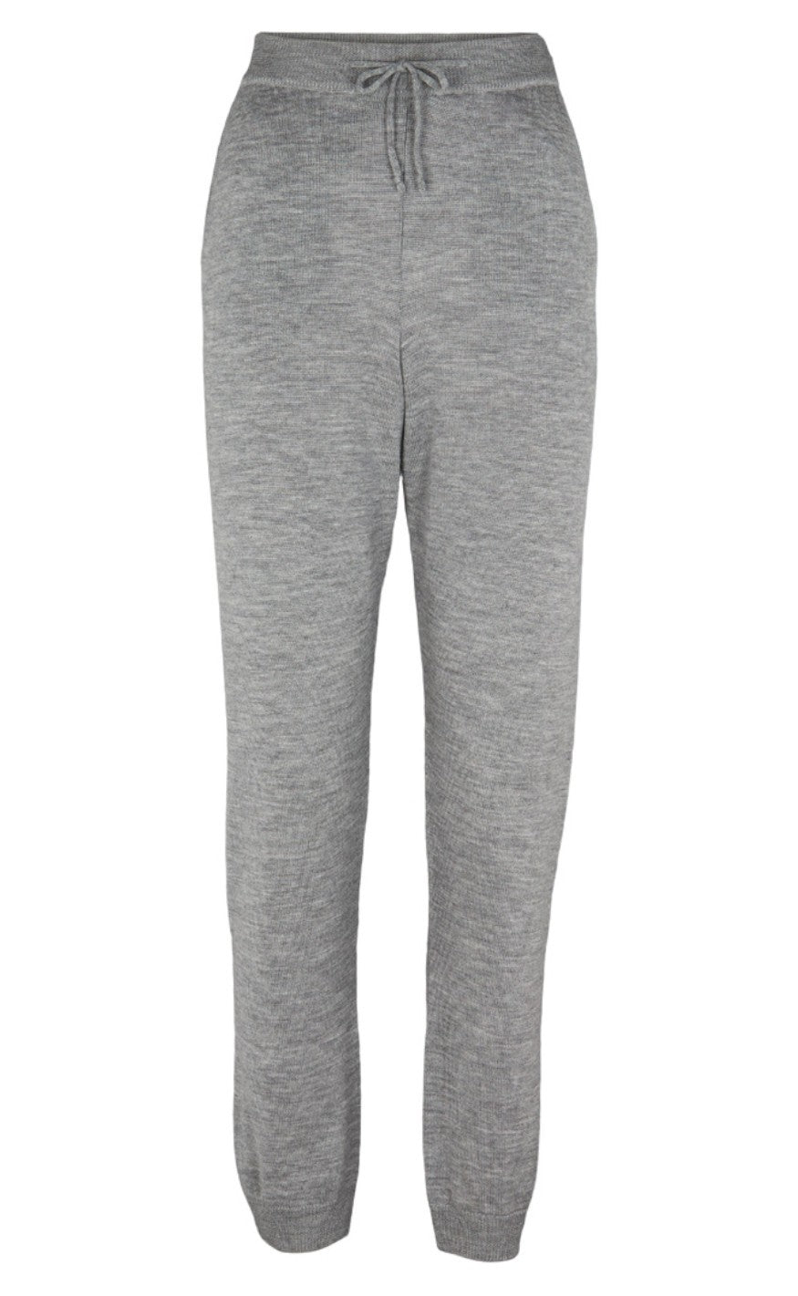 Basic Apparel Bukser Vera Light Grey Mel