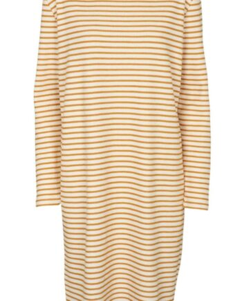 Basic Apparel Kjole Vendela Inca Gold Off White