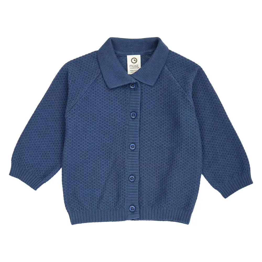 Bff Strikket Cardigan Navy 74