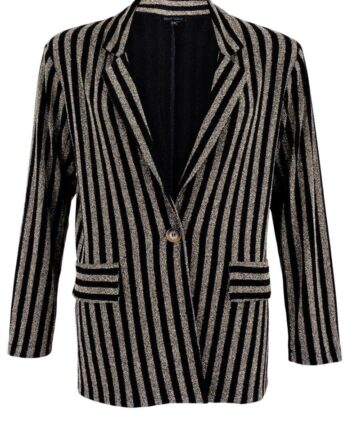 Black Colour Blazer Muse Gold Black