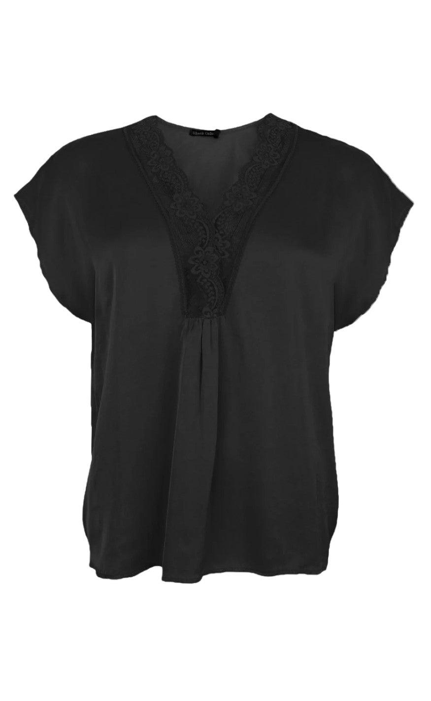 Black Colour Bluse Bea Lace Black