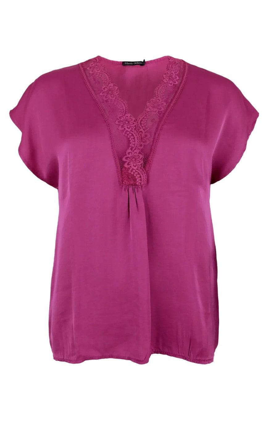 Black Colour Bluse Bea Lace Winter Rose