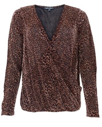 Black Colour Bluse Chris Mesh Bronze