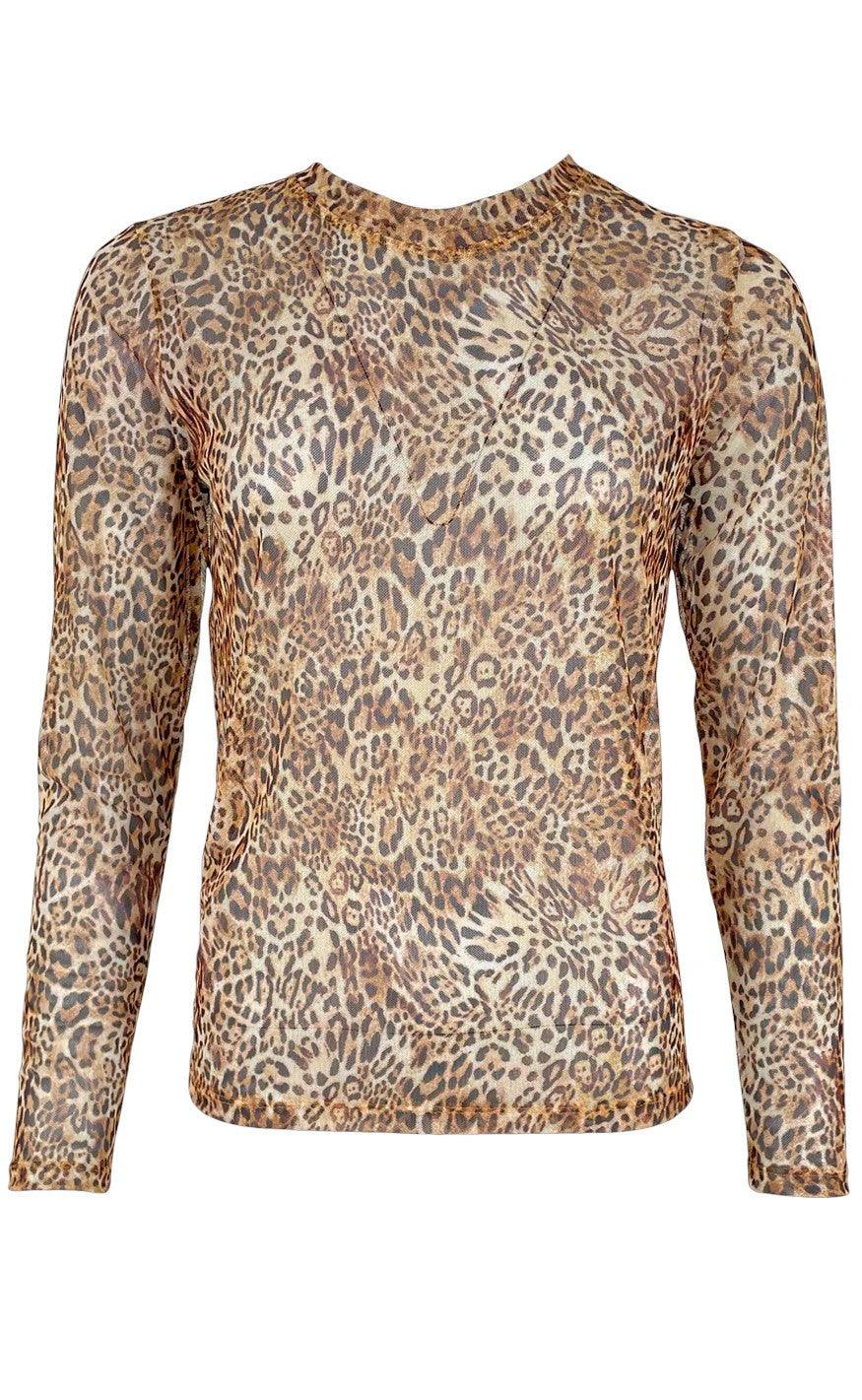 Black Colour Bluse Florence Mesh Spring Leo