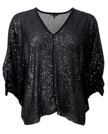 Black Colour Bluse Glam Black