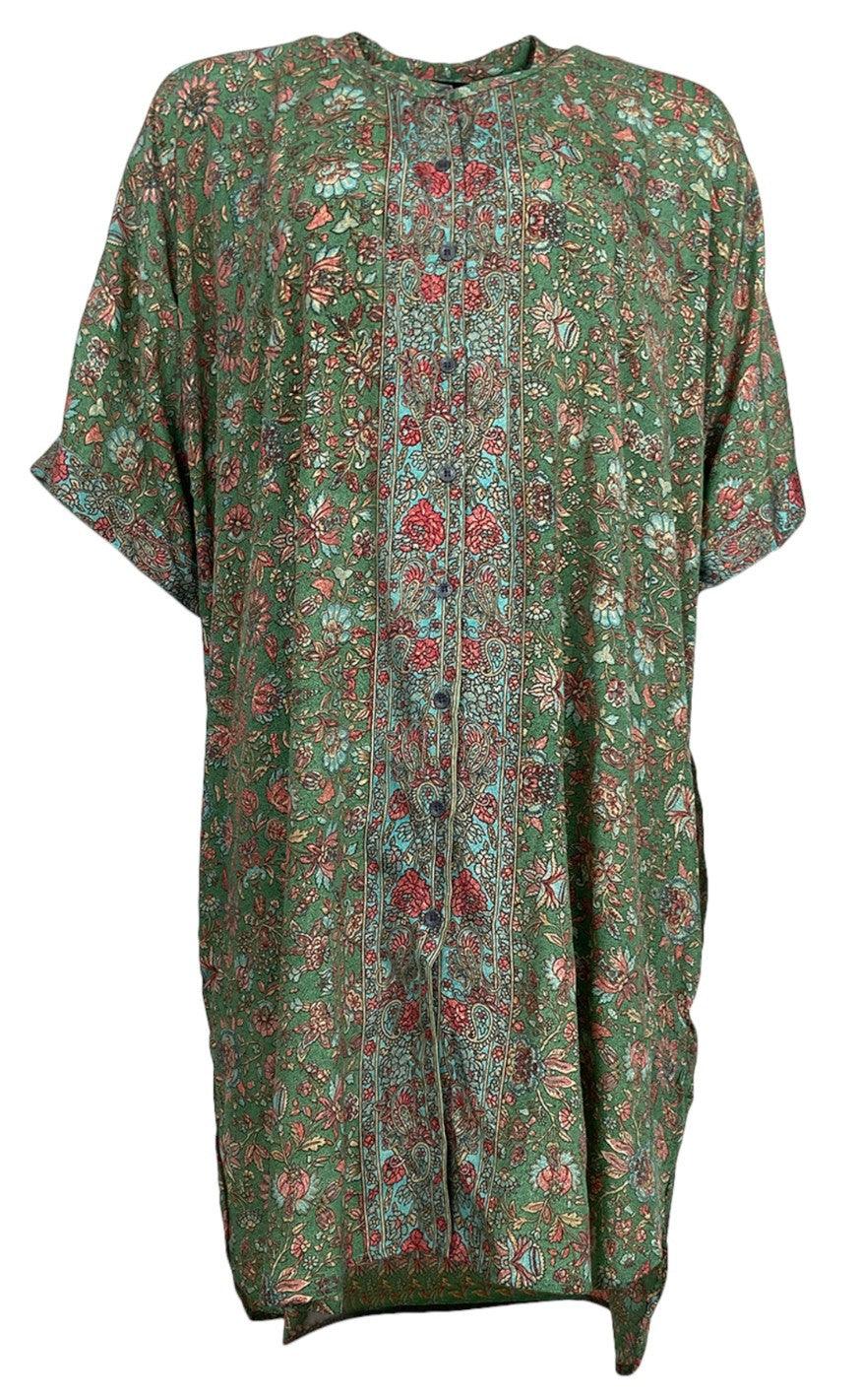 Black Colour Bluse Luna Tunic Green Breeze