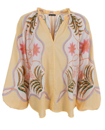 Black Colour Bluse Magnolia Butter Yellow