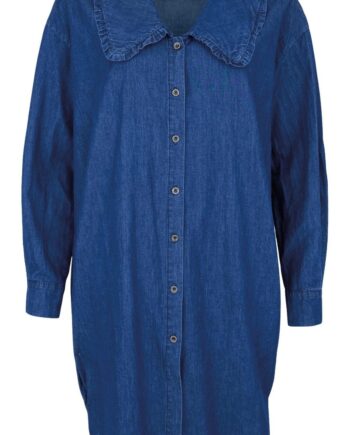 Black Colour Bluse Virginia Blue Denim
