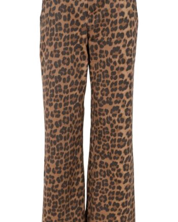 Black Colour Bukser Abbie Leopard