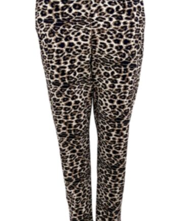Black Colour Bukser Eden Sweatpants Leopard