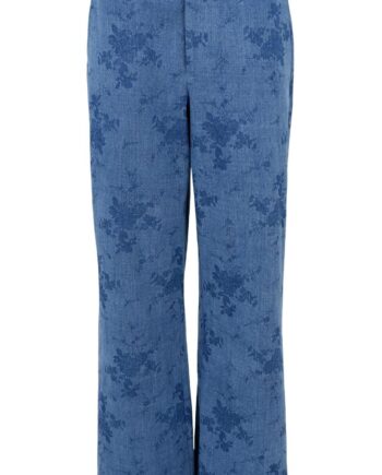 Black Colour Bukser Fiola Denim Blue
