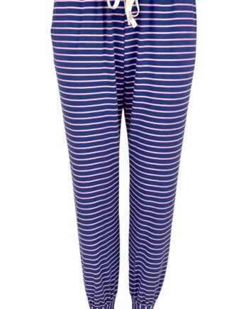 Black Colour Bukser Polly Jersey Striped Jeans
