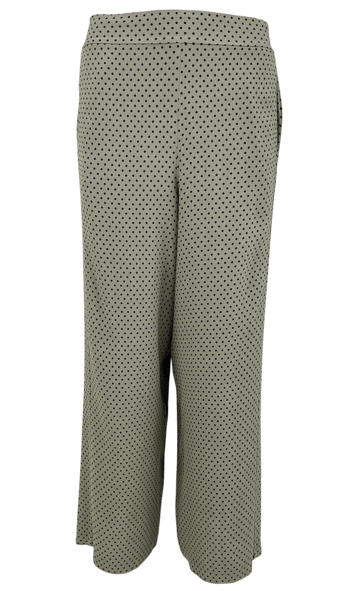 Black Colour Bukser Sophy Dotted Olive