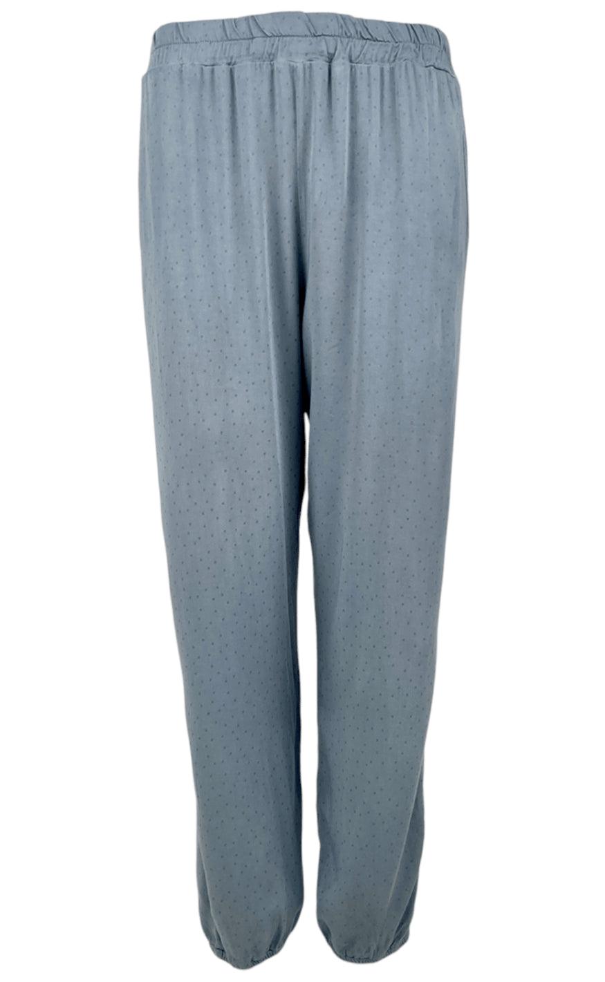 Black Colour Bukser Zira Dusty Blue