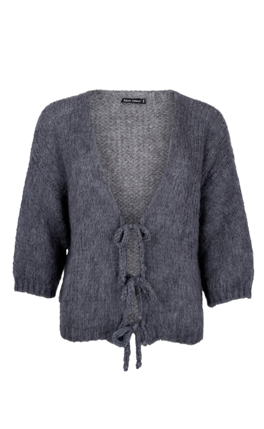 Black Colour Cardigan Casey Grey