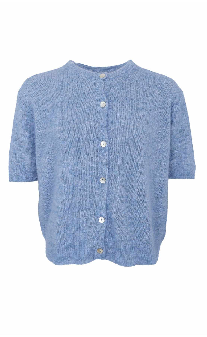 Black Colour Cardigan Dell Ss Lt  Blue