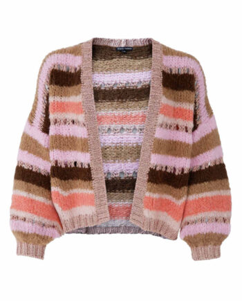 Black Colour Cardigan Shimmer Nougat