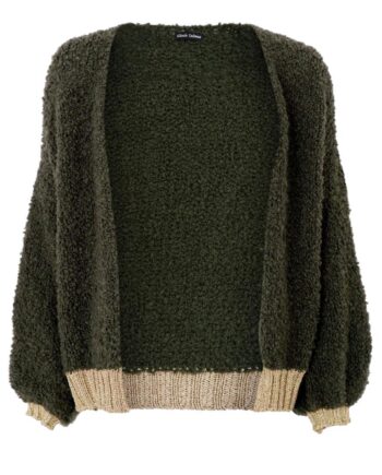 Black Colour Cardigan Teddy Army