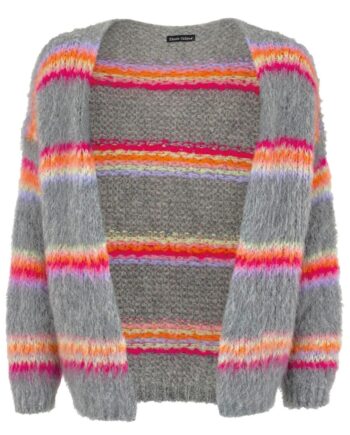 Black Colour Cardigan Tiffany Grey