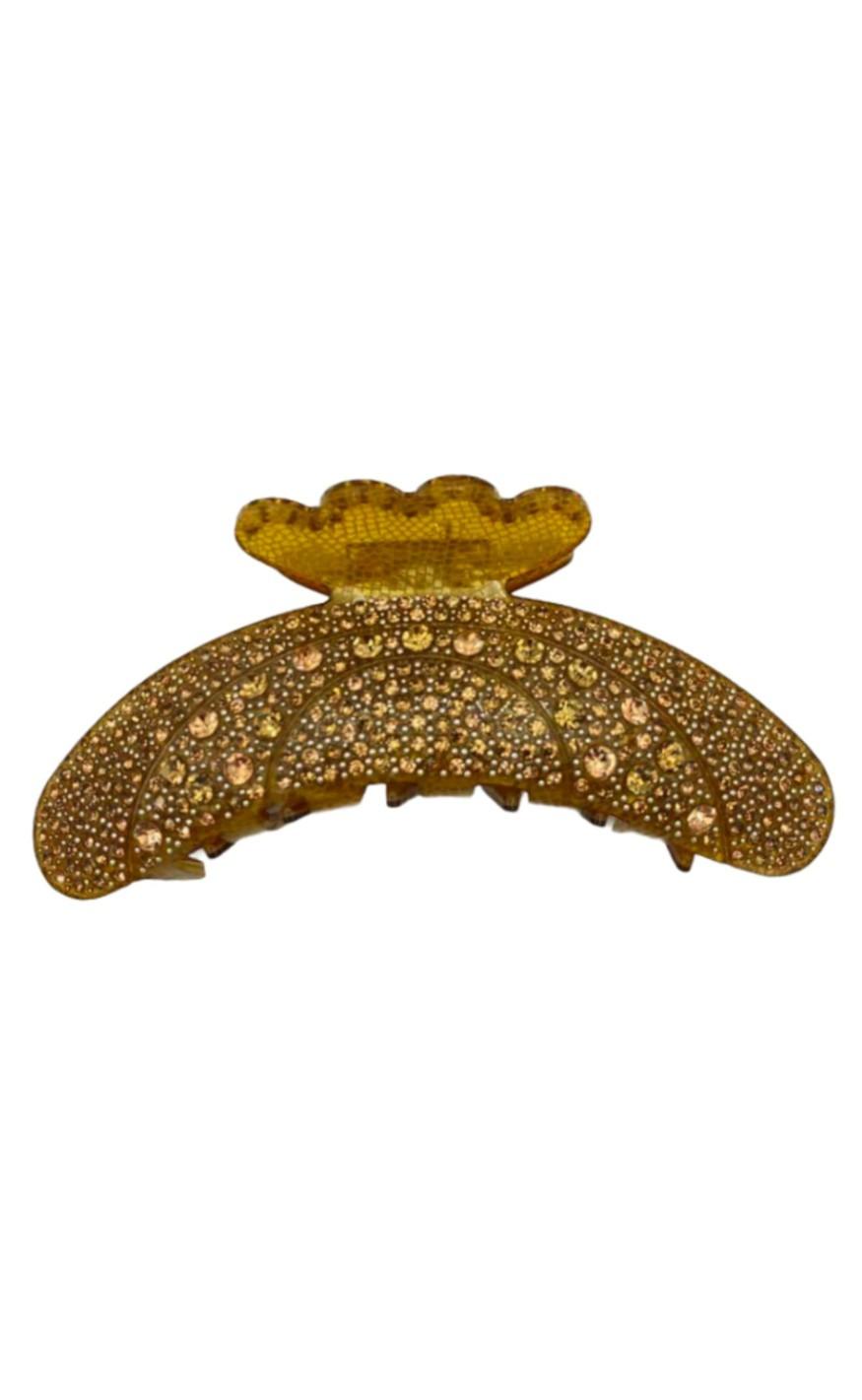 Black Colour Hårklemme Diamond Big Rhinestone Camel