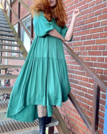 Black Colour Kjole Bianca Dot Green Dot