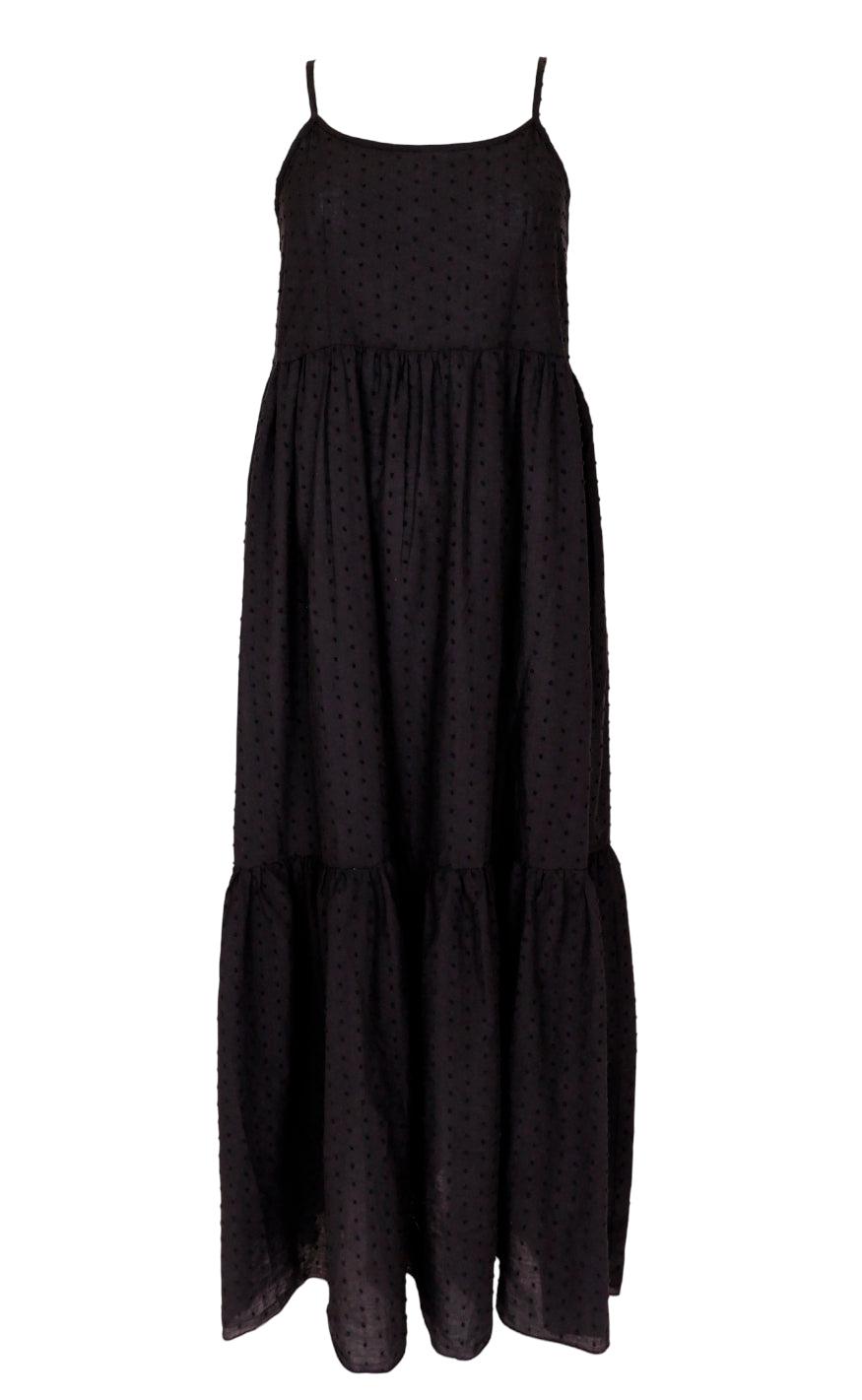 Black Colour Kjole Dottie Black