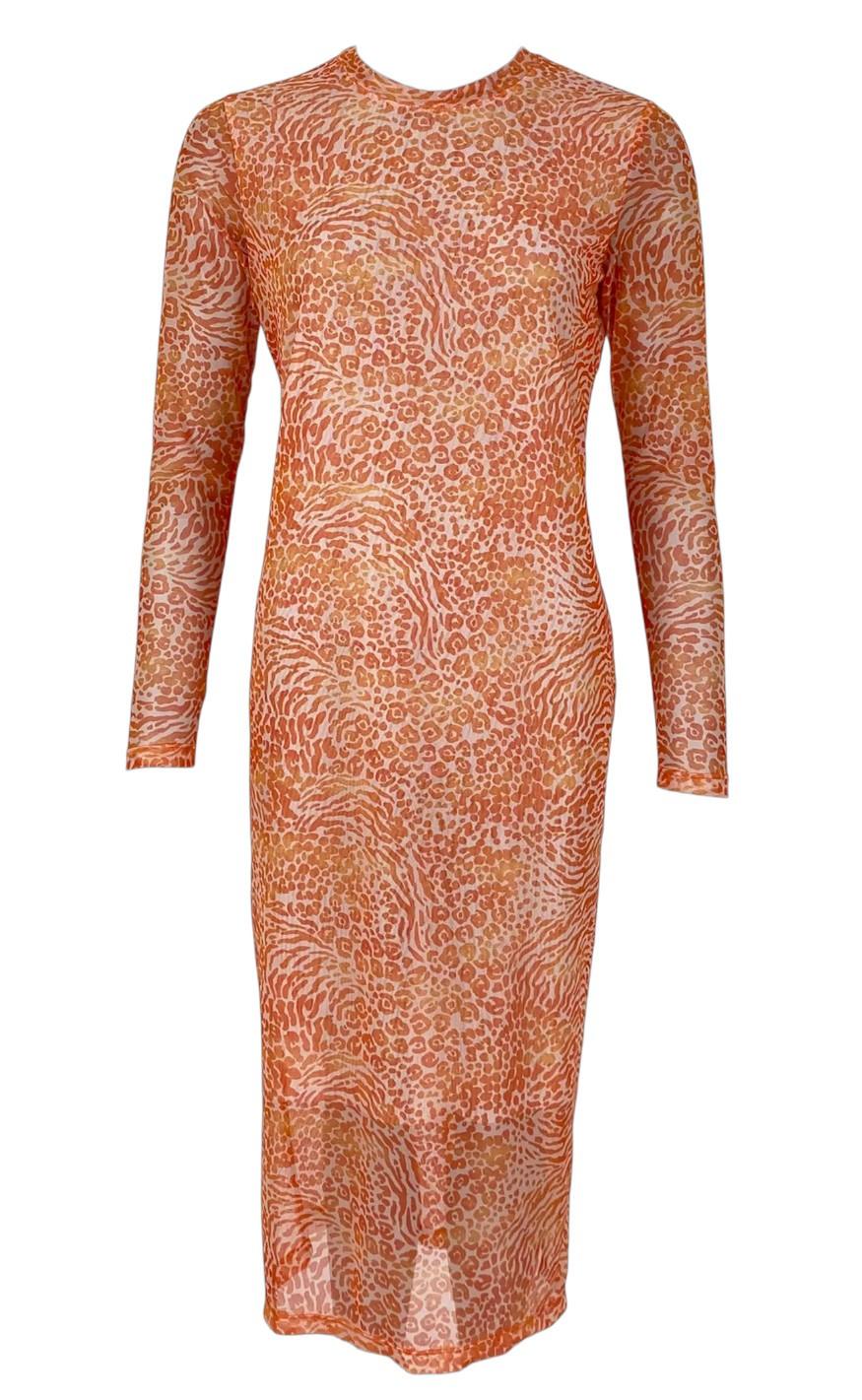 Black Colour Kjole Florence Mesh Apricot Leo